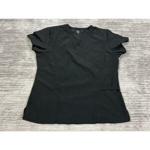 GT Performance‎ Scrub Top Womens XL Black Polyester Blend